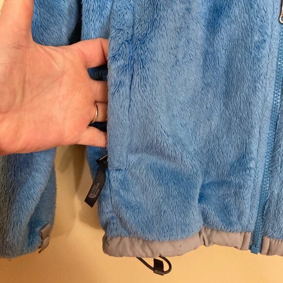 The North Face Fleece Jacket Unisex Youth Kids Medium Blue Gray Some Pilling - Picture 8 of 10